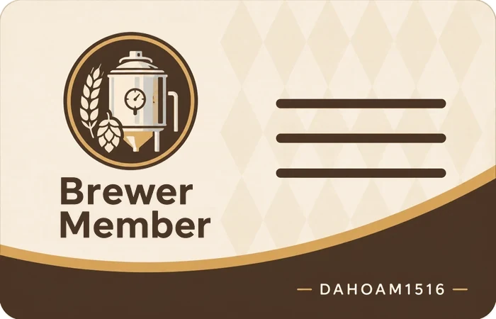 Dahoam1516 Brewer Member card